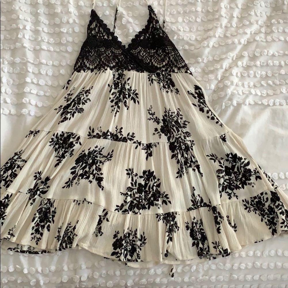 triangle-top floral dress